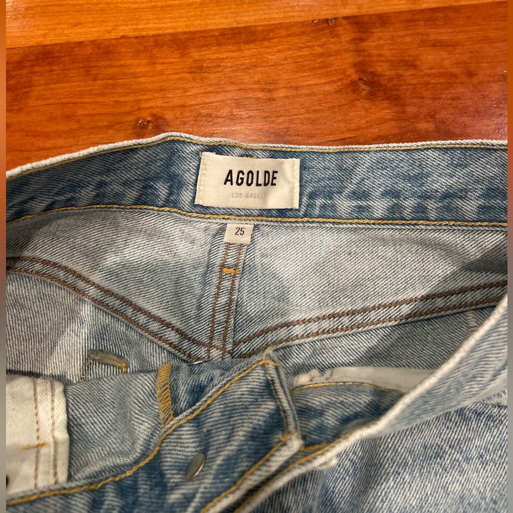 Agolde Parker Cutoff Shorts, 25 Swapmeet New - Picture 11 of 12